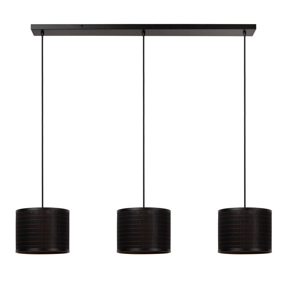 Lucide HanglampTagalog 3-lichts zwart - 21429/03/30